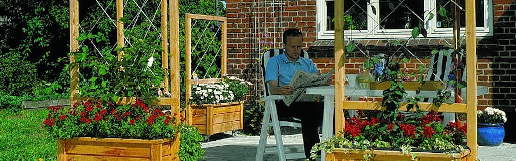 Mobile plantekasser med espalier
